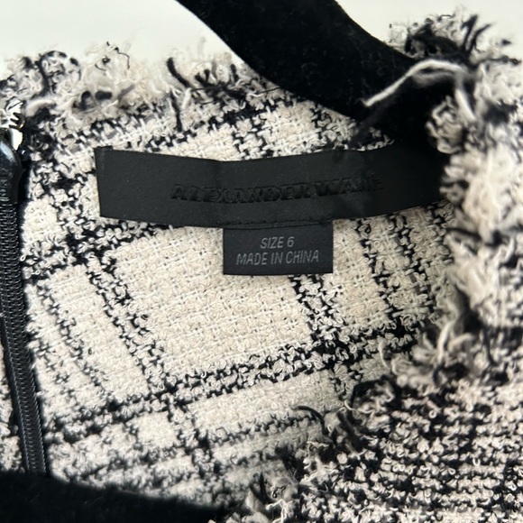 Alexander Wang Tweed Plaid Front Tie Dress NWOT - Picture 7 of 7